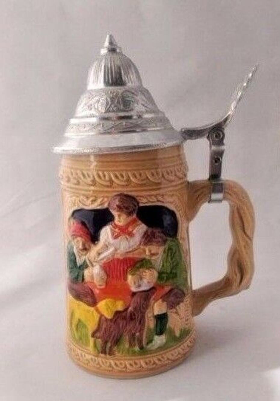 Collectible Stein - Family Picture with Dogs